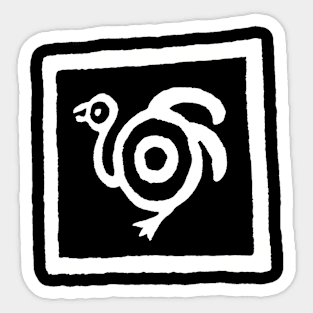 Findigo native antropomorph chicken - Alectryon - Sticker